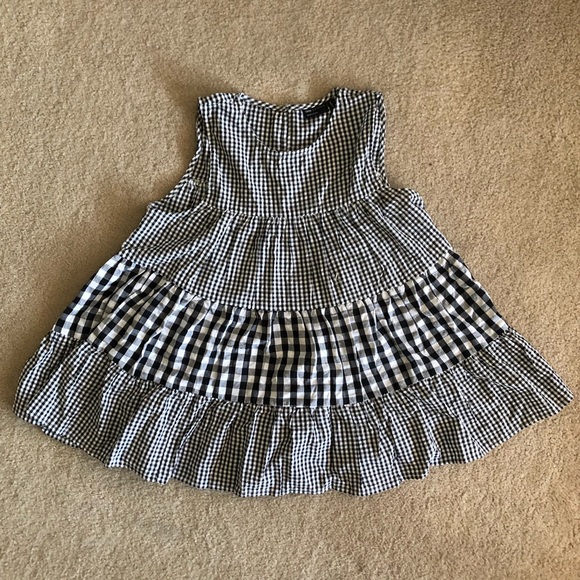 ASOS DESIGN tank in black gingham. Size US 4. - Picture 6 of 9